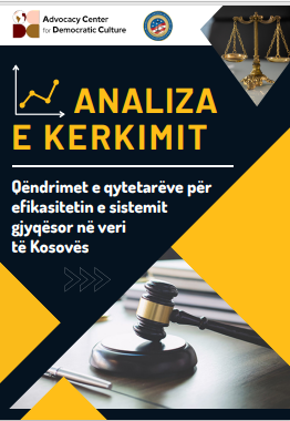 Analiza e kerkimit - Qëndrimet e qytetarëve për efikasitetin e sistemit gjyqësor në veri të Kosovës - Prill 2022