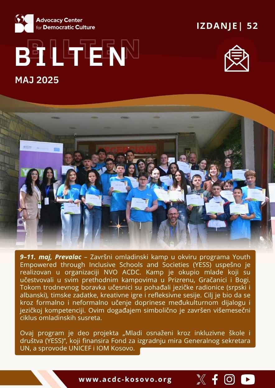 Bilten #52/25 maj